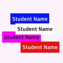 Mini Plain Customized School Label  ( Rectangular 4.2 cm x 1.2cm ) 