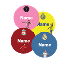 Circular Football Players Customized School Label ( Circular 4.5cm ) 