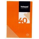 Sasco A4 Block Note - 40 Sheets with Cardboard Cover