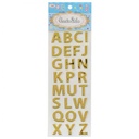 Apple Shining Letters Stickers E-83 SSS - Gold