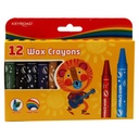 Keyroad Jumbo Crayons 12 Colors Non Toxic 14mm