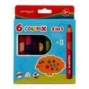 Keyroad Jumbo Crayons 6 Colors with Sharpener Model KR971714