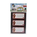 Tanex School Labels 3 Shapes 3 Sheets Model BRD6031