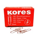 Kores 33 mm Paper Clips, Pack of 100