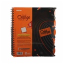 Mintra Orange Wave Notebook - A4 200 Sheets 5 Dividers