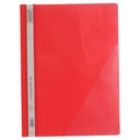 Apple A4 Plastic 2 Hole File with Transparent Front and Pocket - Multiple Colors Red / Yellow / Orange / Blue ..