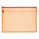 Apple Zipper File A3 - Multiple Colors Orange/Red/Blue/Green/Pink/Yellow
