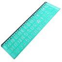 Ark 30 cm English Letters and Numbers Stencil Model 034