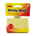 Yidoo Sticky Notes, 75 × 50 mm, Yellow