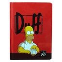 Dawenha Notebook - Duff Cream Wire . Spiral-Bound Cover 200 Sheets 15x20 cm