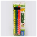 Extraline Pencil Set, 10 Triangular Pencils with Eraser and Sharpener, Model EXT18089204103