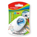 Keyroad Copy Plastic Sharpener, 1 Hole + Eraser, Model KR971288