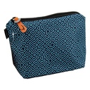 Mintra Printed Multi-Purpose Pencil Case - Blue Zigzag