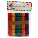 Simba Colored Wide Wooden Sticks - 50 Pieces