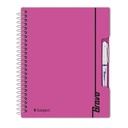 Sasco/Bravo Notebook - 40 Sheets Wide-Lined / Ruled & Durable