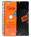 Mintra Orange Wave 1 Subject A4 Notebook 3 Flap- 100 Sheets - Ruled