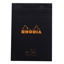 Rhodia Black Notebook - 21 x 14 cm - 80 Sheets