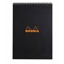 Rhodia Black Notebook - 21 x 29.7 cm - 80 Sheets - 1