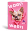 Notebook, Lined , 40 Sheets, 70 Grams, Size 20.5 X 29.7 cm Lipa Mill Woof - Pink