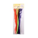 Plush Pipe Cleaners for Arts and Crafts Multicolor Pack of 20 Pieces - Flexible Stems