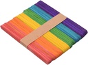 Assorted Colors Wood Tongue Depressor Pack, Mixed Colors