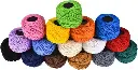 Cotton Yarn Strings, Crochet Thread Set, Knitting Threads, DIY Strings 16 Pieces Assorted Colors