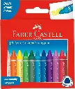 Faber Castell Triangular Wax Crayons - Set of 12