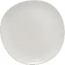 White Melamine Round Plate 23 cm